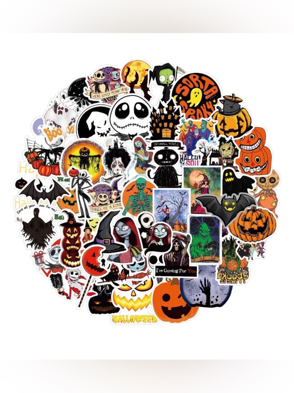 Hallowmas Jack 50Pcs
Vinyl Sticker Pack -Laptop
Helmet Phone Luggage
Decal GIT